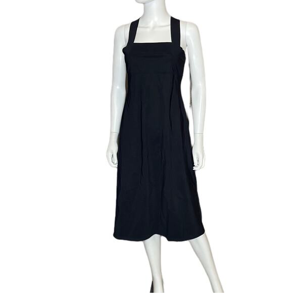 Theory Crossback Midi Dress in Precision Ponte Women’s Sz S - Picture 3 of 8